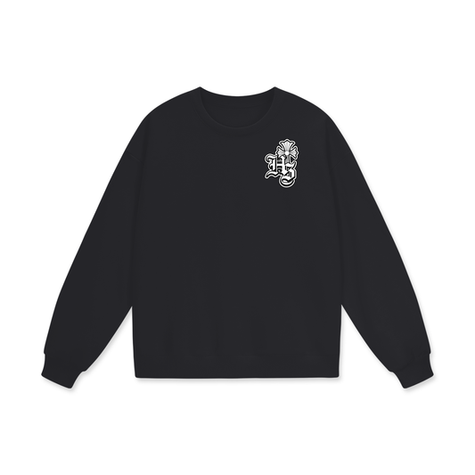 Unisex Heavyweight Drop Shoulder Oversized Fleece Sweatshirt